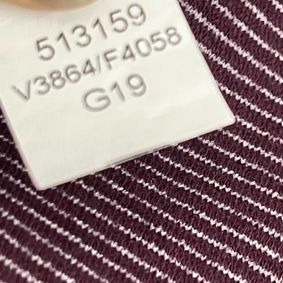 Lands End Women's Burgundy Boatneck Ribbed Knit Three Quarter‎ Sleeve Top - Picture 7 of 7